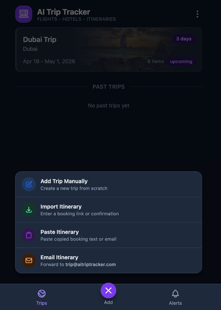 Delayed flights, layover cards, and past trips